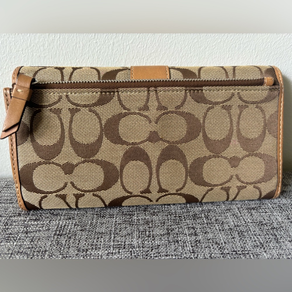 Coach Monogram Wallet with Checkbook Cover - Picture 2 of 5